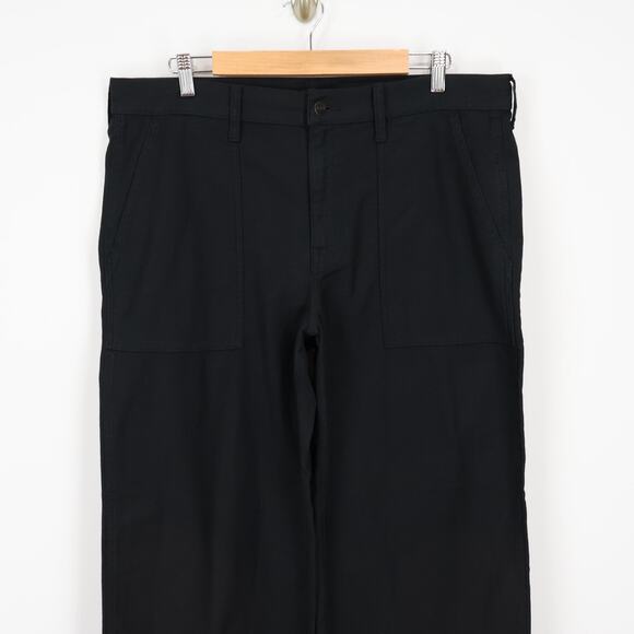 J.Crew Camp Pocket Wide Leg Pant Black Size 32 Petite NWT - Picture 2 of 7